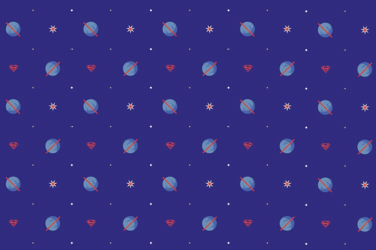 Europosters Plakát, Obraz - Superman - Planets in space, 40 × 26.7 cm