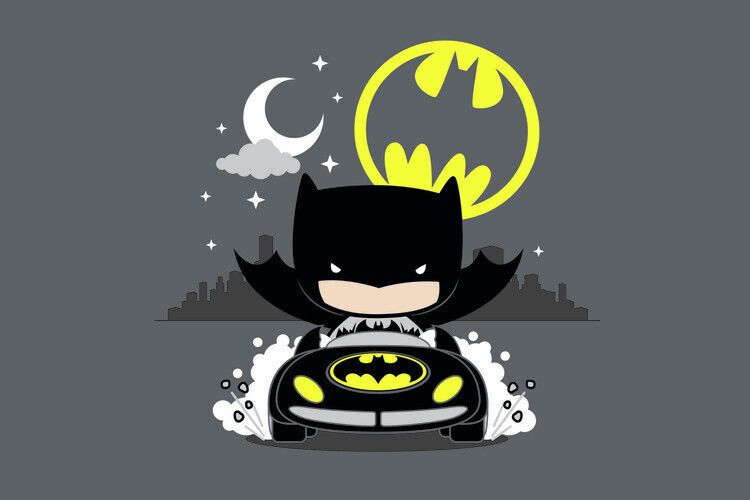 Europosters Plakát, Obraz - Batman -Chibi, 40 × 26.7 cm