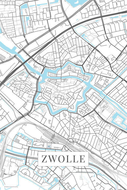 Europosters Plakát, Obraz - Zwolle white, 26.7 × 40 cm