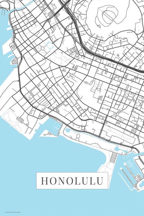 Europosters Plakát, Obraz - Honolulu white, 26.7 × 40 cm