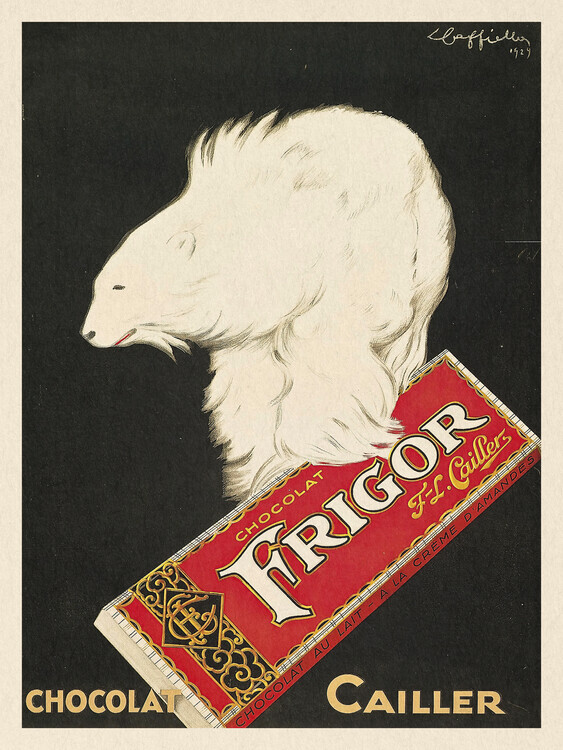 Leonetto Cappiello Plakát, Obraz - Frigor, Chocolat Cailler with a Polar Bear, Leonetto Cappiello, 30 × 40 cm