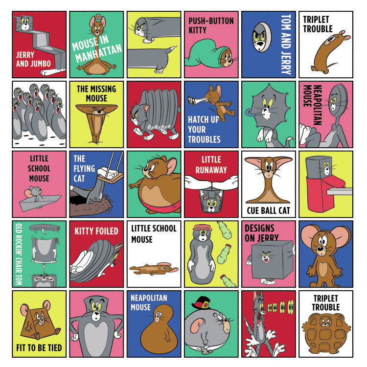 Europosters Plakát, Obraz - Tom a Jerry - Series, 40 × 40 cm