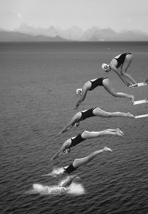 Greetje van Son Plakát, Obraz - The beauty of diving, Greetje van Son, 26.7 × 40 cm