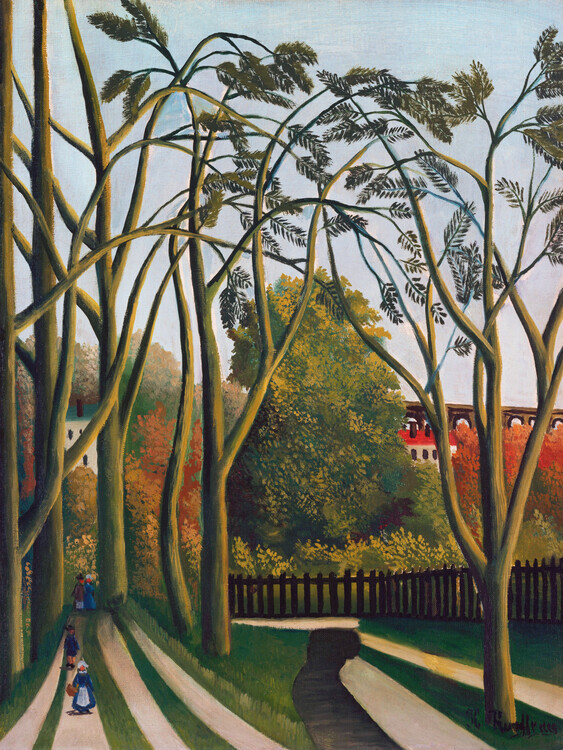 Henri Rousseau Plakát, Obraz - The Banks of the Bievre, Henri Rousseau, 30 × 40 cm