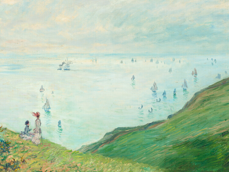 Claude Monet Plakát, Obraz - The Cliffs at Pourville, Claude Monet, 40 × 30 cm