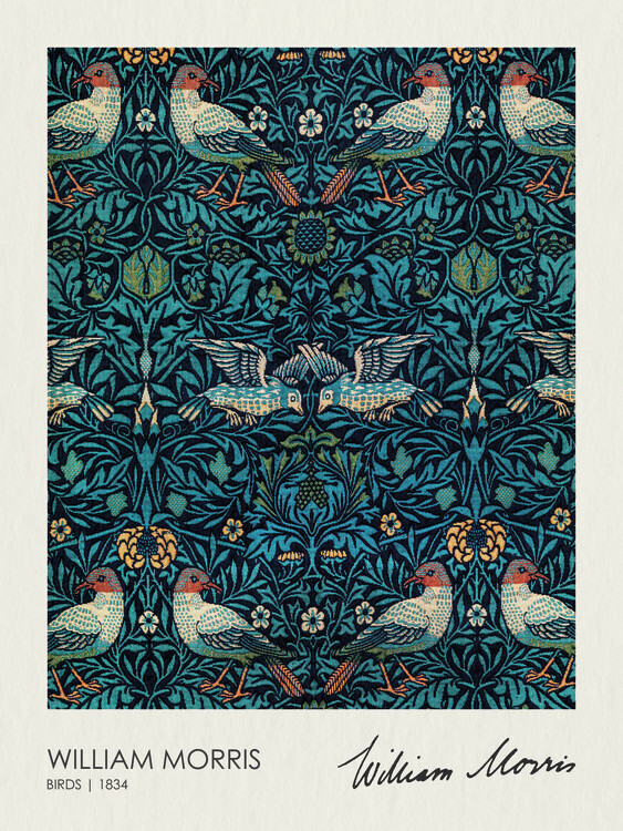 William Morris Plakát, Obraz - Birds (1834), William Morris, 30 × 40 cm