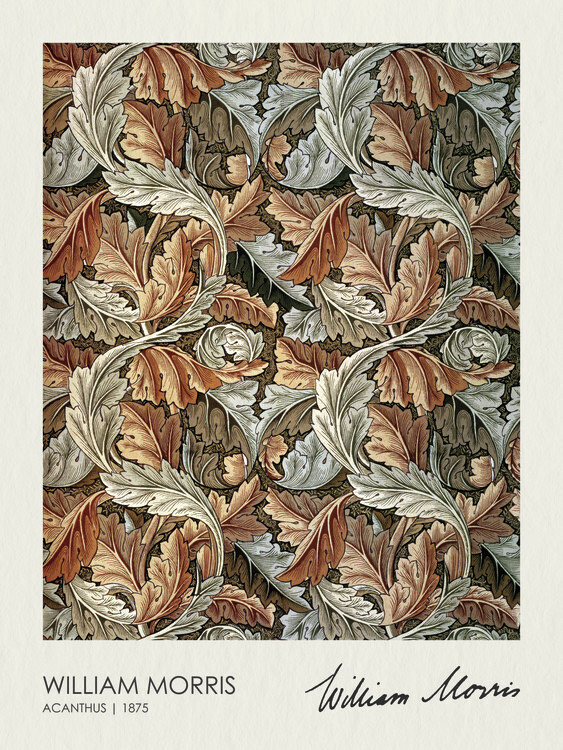 William Morris Plakát, Obraz - Acanthus (1875), William Morris, 30 × 40 cm