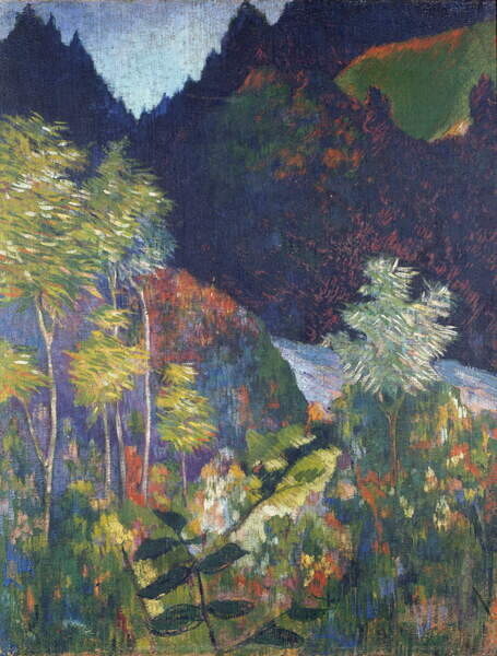 Gauguin, Paul (1848-1903) Plakát, Obraz - Landscape, Gauguin, Paul (1848-1903), 30 × 40 cm