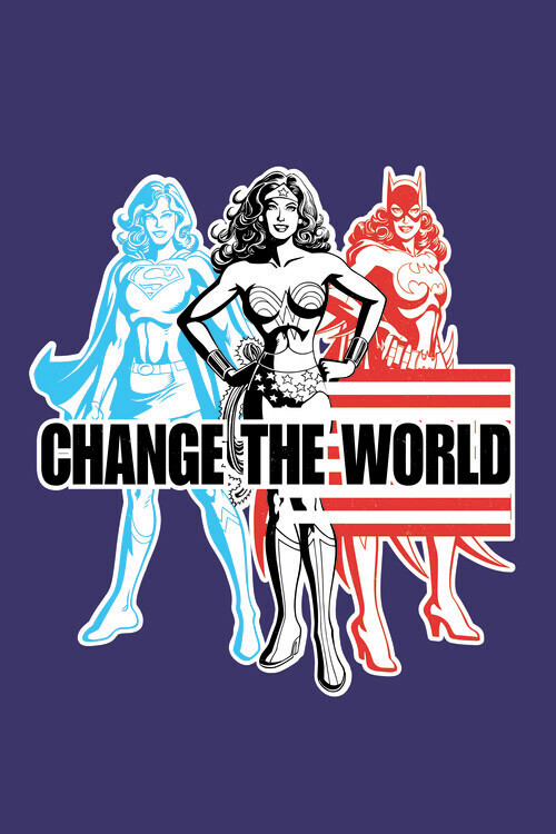 Europosters Plakát, Obraz - DC Comics - Change the World, 26.7 × 40 cm