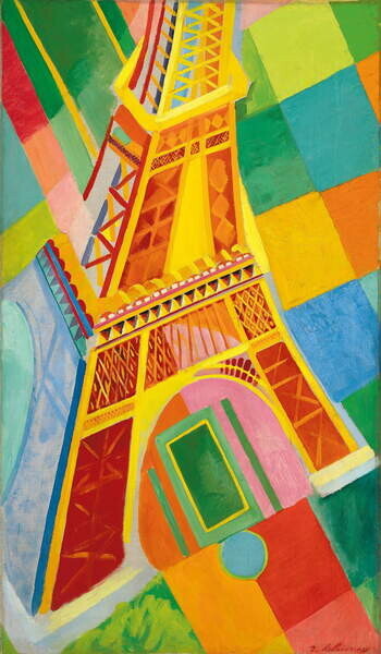 Delaunay, Robert Plakát, Obraz - Eiffel Tower, 1926, Delaunay, Robert, 22.2 × 40 cm