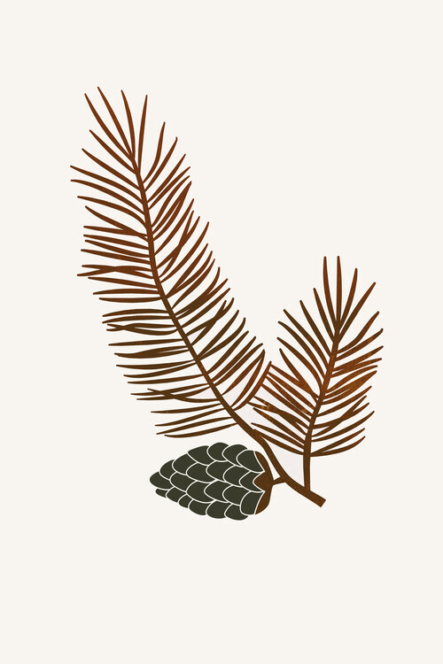 Kubistika Plakát, Obraz - Pine, Kubistika, 26.7 × 40 cm