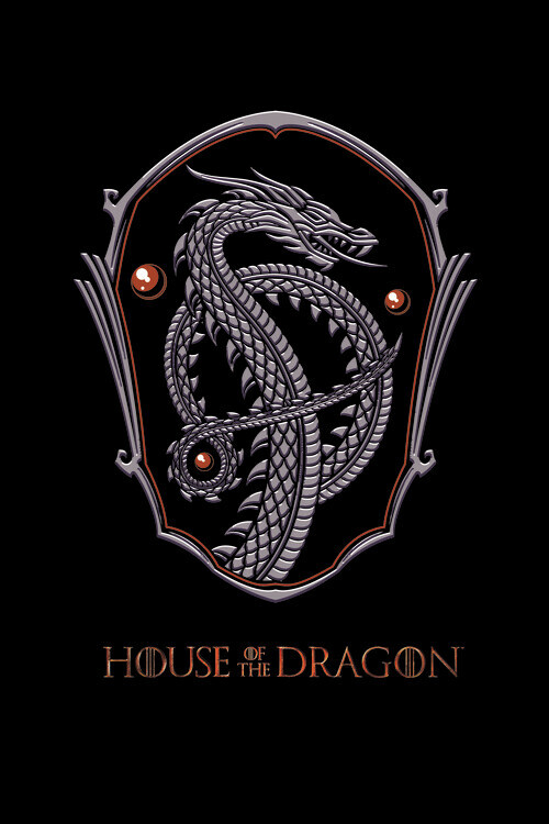 Europosters Plakát, Obraz - House of Dragon - Dragon Shield, 26.7 × 40 cm