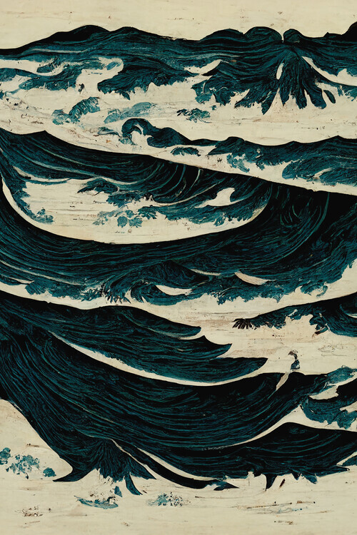 Treechild Plakát, Obraz - Wild Sea, Treechild, 26.7 × 40 cm