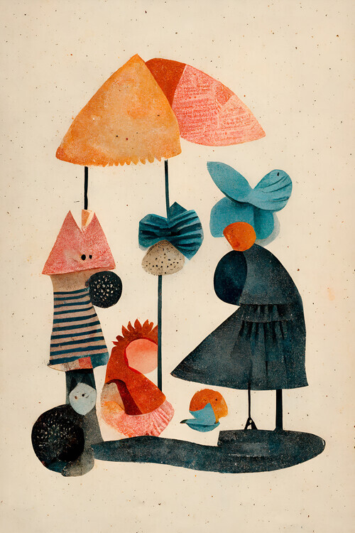 Treechild Plakát, Obraz - Granny And Friends, Treechild, 26.7 × 40 cm
