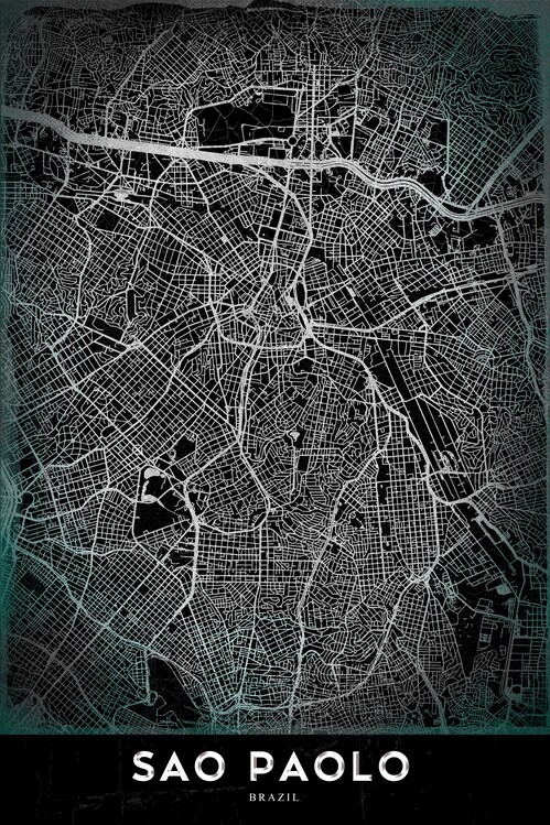 Eysmael Quisora Plakát, Obraz - SAO PAOLO, Eysmael Quisora, 26.7 × 40 cm