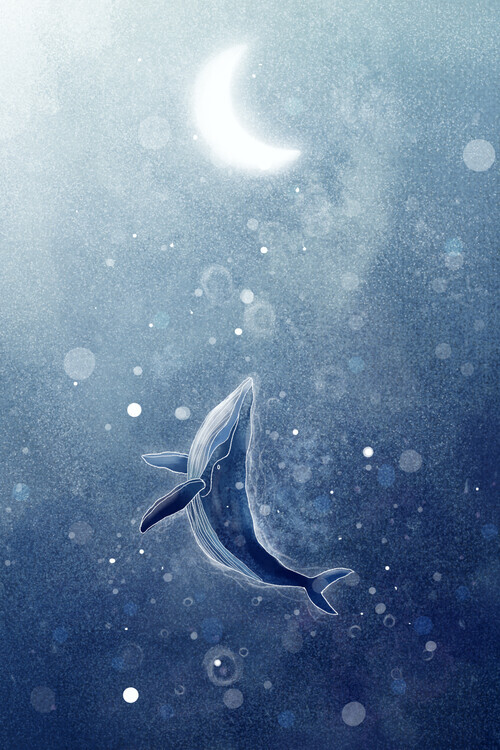 Xuan Thai Plakát, Obraz - Galaxy Whale, Xuan Thai, 26.7 × 40 cm
