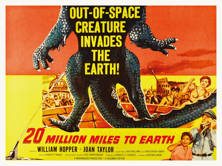 Europosters Plakát, Obraz - 20 Million Miles to Earth, 40 × 30 cm