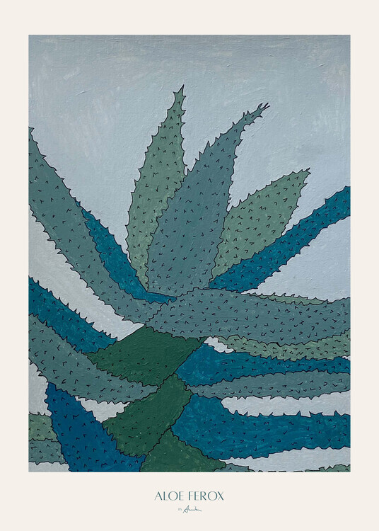 Annika John Plakát, Obraz - Aloe Ferox, Annika John, 30 × 40 cm