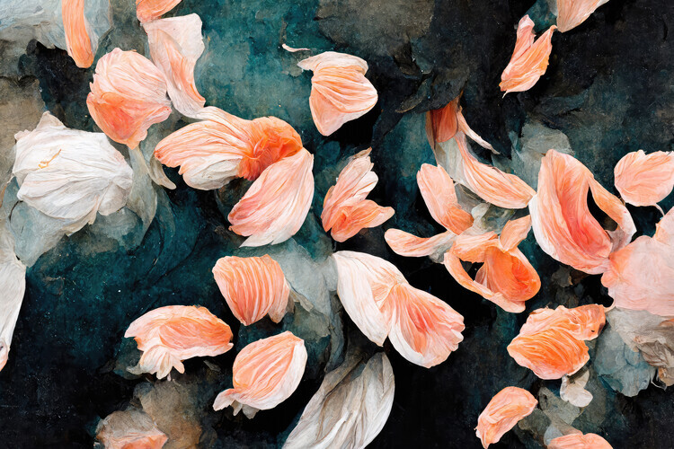 Treechild Plakát, Obraz - Salmon Leafs, Treechild, 40 × 26.7 cm