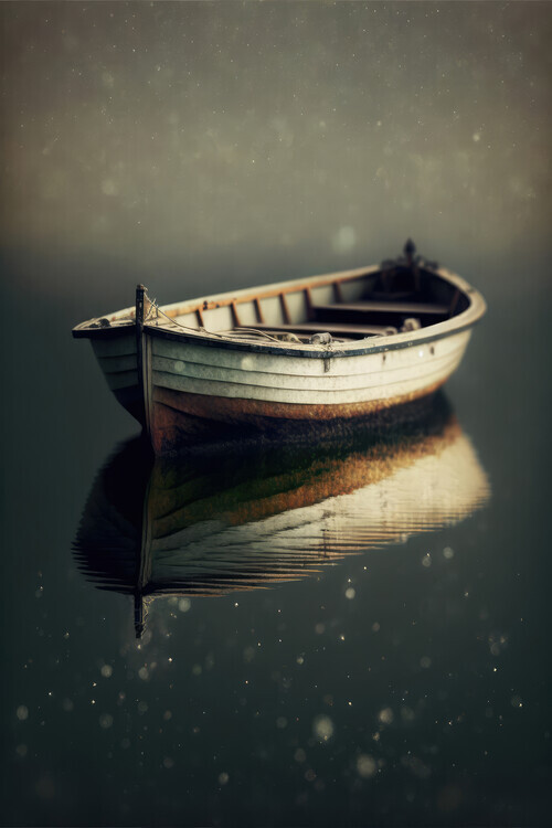 Treechild Plakát, Obraz - Lonesome Boat, Treechild, 26.7 × 40 cm