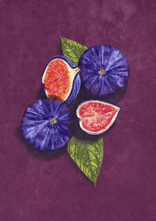 Raissa Oltmanns Plakát, Obraz - Figs Stil Life, Raissa Oltmanns, 30 × 40 cm