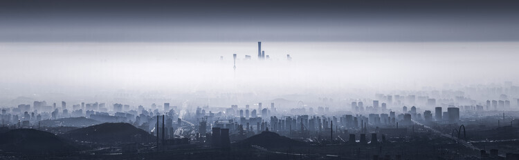 Ran Shen Plakát, Obraz - Panorama of Beijing, Ran Shen, 80 × 24.7 cm