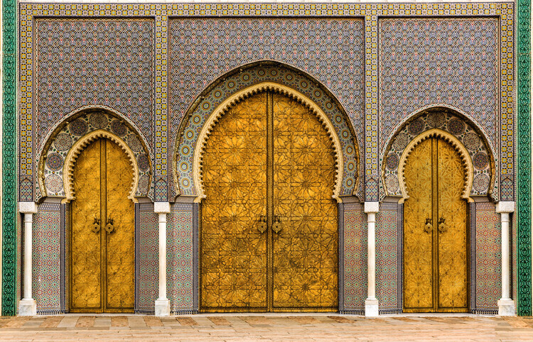 Jois Domont Plakát, Obraz - Three doors, Jois Domont, 40 × 26.7 cm