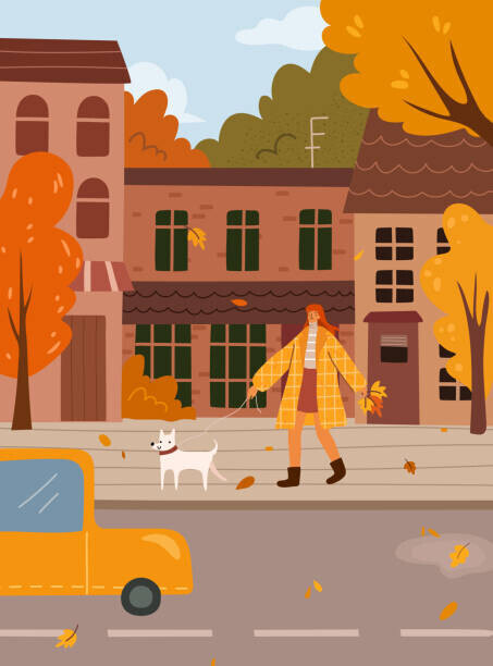 Sensvector Plakát, Obraz - Autumn mood landscape, Sensvector, 30 × 40 cm