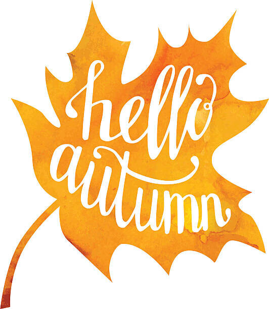 aninata Plakát, Obraz - Vector illustration with lettering Hello autumn, aninata, 34.8 × 40 cm