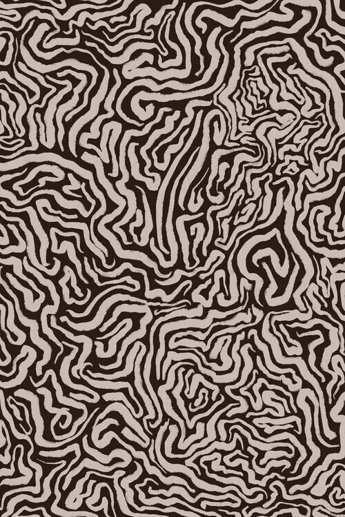 Treechild Plakát, Obraz - Twisted Beige Strokes, Treechild, 26.7 × 40 cm