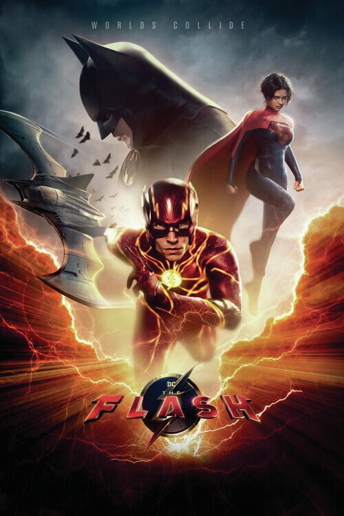 Europosters Plakát, Obraz - The Flash - Batman and Supergirl, 26.7 × 40 cm