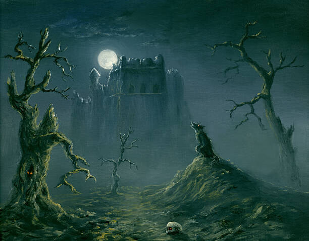 Pobytov Plakát, Obraz - Halloween night, Pobytov, 40 × 30 cm