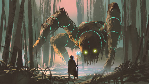 Grandfailure Plakát, Obraz - legendary creature of dark forest, Grandfailure, 40 × 22.2 cm