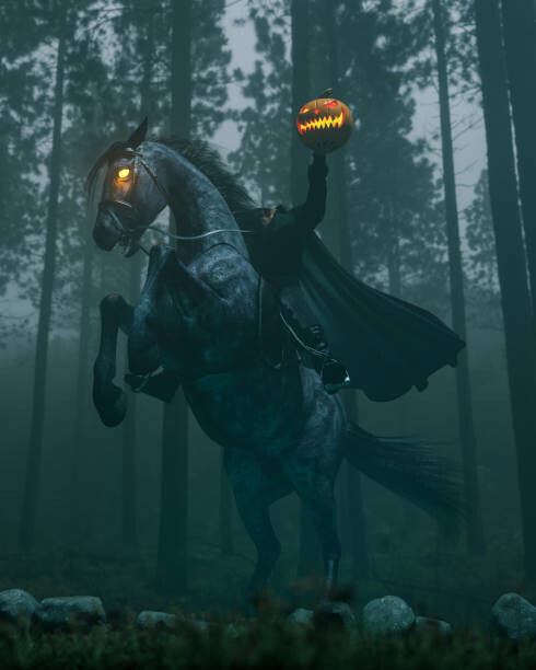 TheCrimsonMonkey Plakát, Obraz - Sleepy Hollow Headless Horseman, TheCrimsonMonkey, 30 × 40 cm