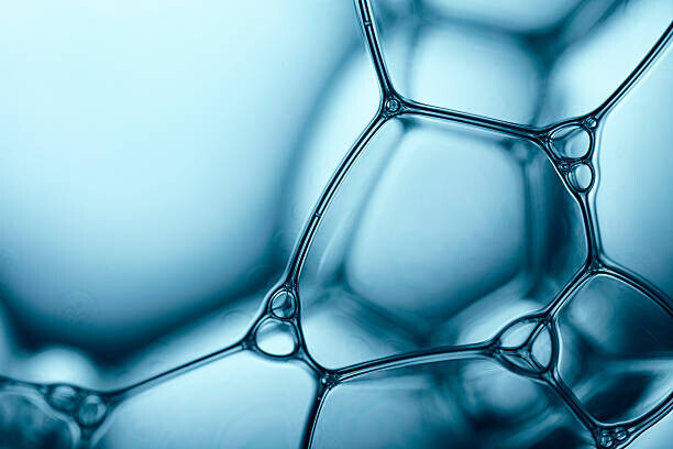ThomasVogel Plakát, Obraz - Blue Soap Bubbles 5 - Water, ThomasVogel, 40 × 26.7 cm