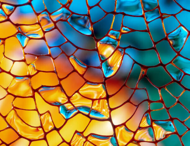 Photo by marianna armata Plakát, Obraz - macro photo of a Fan Coral Abstract, Photo by marianna armata, 40 × 30 cm