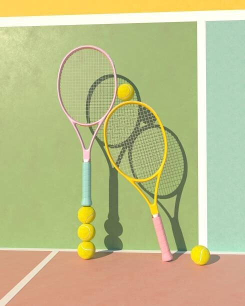 Andriy Onufriyenko Plakát, Obraz - Tennis balance, Andriy Onufriyenko, 30 × 40 cm