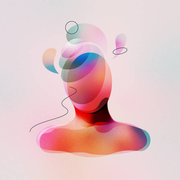 pressureUA Plakát, Obraz - Digital Artwork of Human Mental Energy, pressureUA, 40 × 40 cm