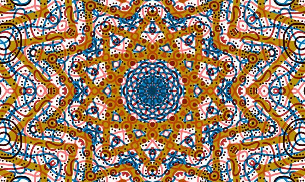 Kieran Stone Plakát, Obraz - Mandala Abstract Pattern Background, Kieran Stone, 40 × 24 cm