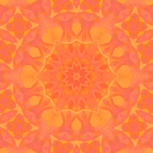 oxygen Plakát, Obraz - Sun Seamless Pattern. Yellow Orange Stars, oxygen, 40 × 40 cm
