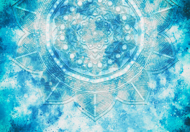 jakkaje808 Plakát, Obraz - Abstract mandala graphic background, jakkaje808, 40 × 26.7 cm