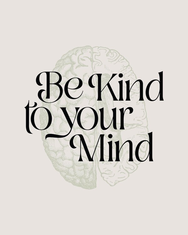 Beth Cai Plakát, Obraz - Be Kind To Your Mind No2, Beth Cai, 30 × 40 cm