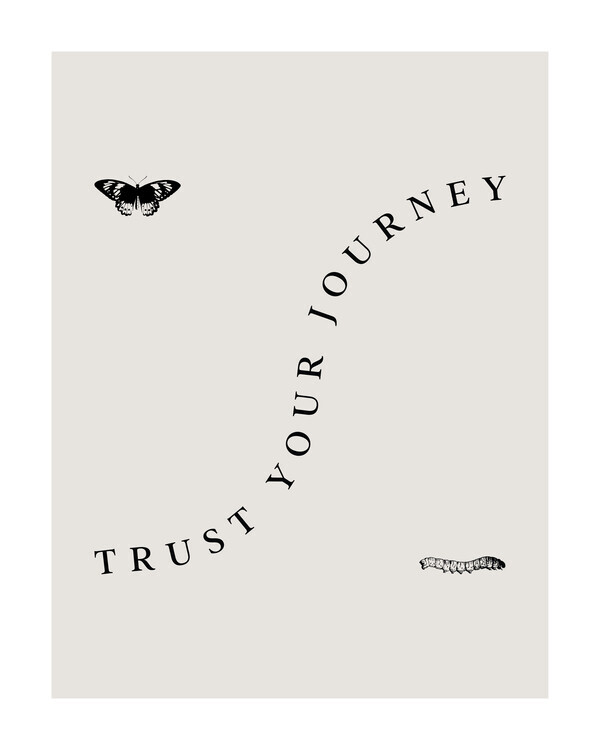 Beth Cai Plakát, Obraz - Trust Your Journey, Beth Cai, 30 × 40 cm