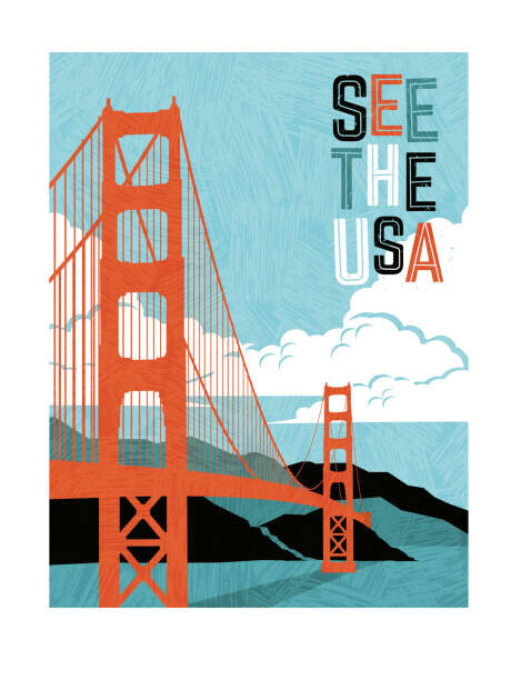 teddyandmia Plakát, Obraz - Retro style travel poster design for, teddyandmia, 30 × 40 cm