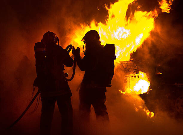 Alain Bachellier Plakát, Obraz - Firefighter, Alain Bachellier, 40 × 30 cm