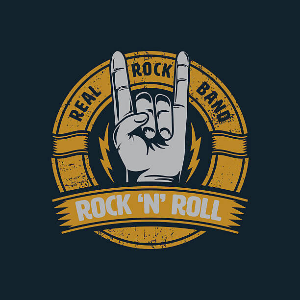 kitipol Plakát, Obraz - rock and roll graphic for t-shirt,tee, kitipol, 40 × 40 cm