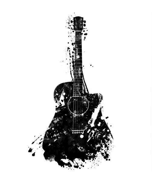 SEAN GLADWELL Plakát, Obraz - Guitar illustration, SEAN GLADWELL, 32.9 × 40 cm
