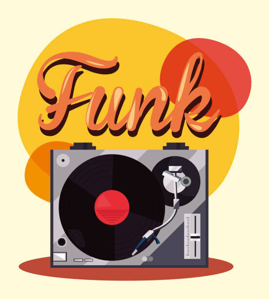 djvstock Plakát, Obraz - turntable and vinyl vector design, djvstock, 40 × 40 cm