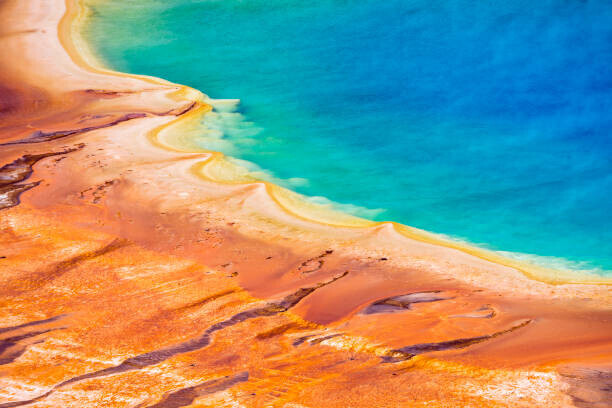 Fyletto Plakát, Obraz - Grand Prismatic Spring in Yellowstone in the USA, Fyletto, 40 × 26.7 cm