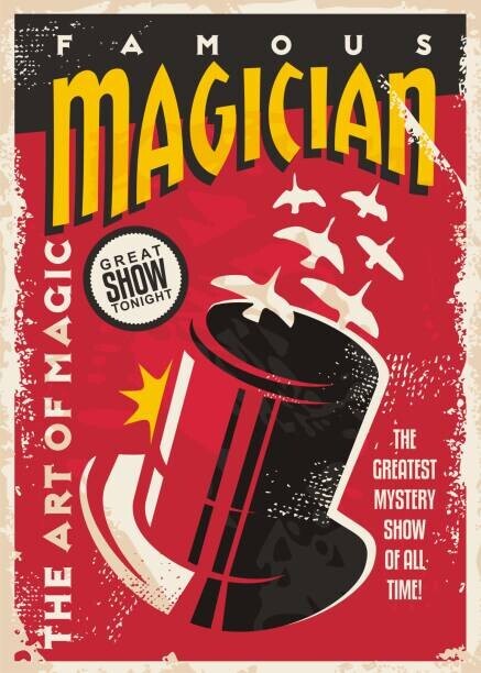 lukeruk Plakát, Obraz - Vintage poster for magic performance -, lukeruk, 30 × 40 cm